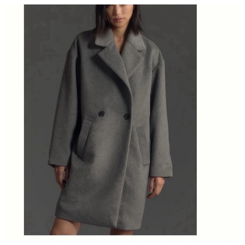 NWT Anthropologie Maeve Relaxed Cocoon Coat - Picture 2 of 15